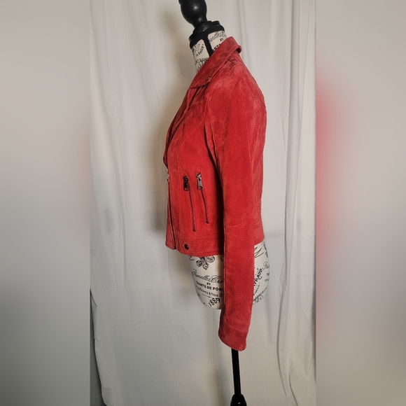Vero Moda Suede Jacket. Beautiful Red. - Picture 3 of 12